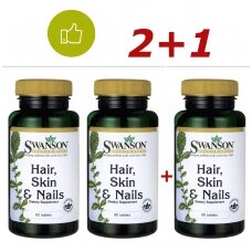 2+1FREE Swanson Premium Hair Skin Nails 60 tab.