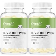2x OstroVit Betaine HCl + Pepsin 100 caps