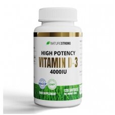 Naturestrong High Potency Vitamin D-3 4000IU 120 softgels