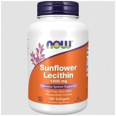 NOW Foods Sunflower Lecithin 1200mg 100 softgels