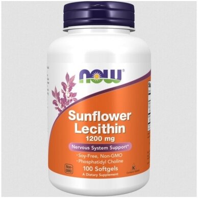 NOW Foods Sunflower Lecithin 1200mg 100-200 softgels