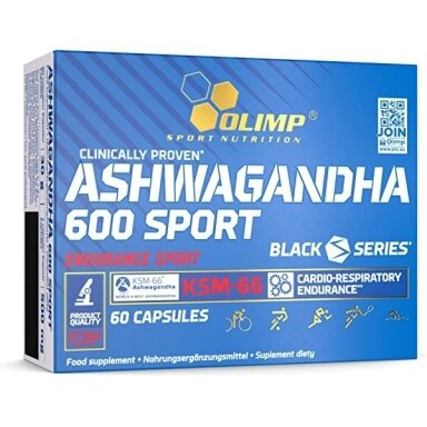 Olimp Ashwagandha 600 Sport KSM-66, 60 kaps.