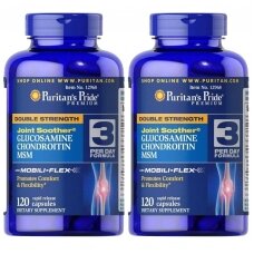 Puritan's Pride Double Strength Glucosamine, Chondroitin & MSM Joint Soother 240 Capsules