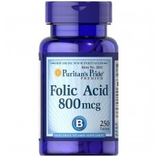 Puritan's Pride Folic Acid 800 mcg 250 Tablets