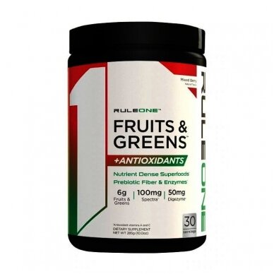 Rule One Fruits & Greens + Antioxidants, Mixed Berry – 30 servings