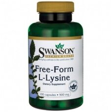 Swanson Free Form L-Lysine 500 mg 100 kaps.