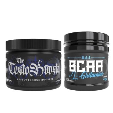 The Iron X BCAA + L-GLutamine 210g + Testoboosta 120caps The Iron X BCAA + L-GLutamine 210g + Testoboosta 120caps