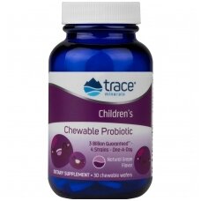 Trace Minerals Children’s Chewable Probiotic 30 Chewables Grape