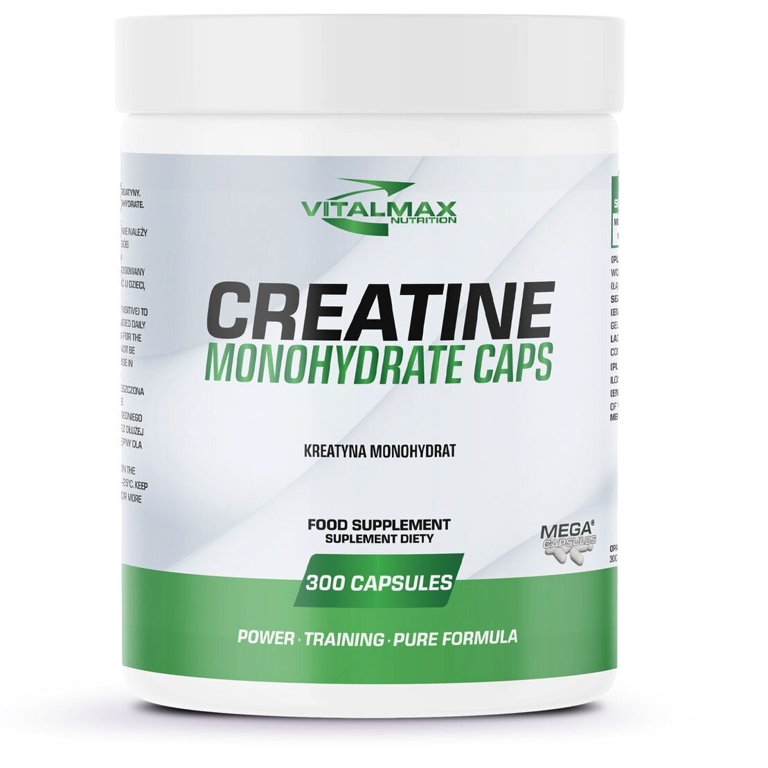 Vitalmax Creatine Monohydrate Caps | 300 kaps Vitalmax Creatine Monohydrate Caps | 300 kaps