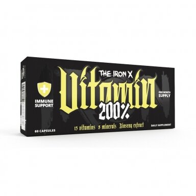 VITAMIN 200% The IRON X VITAMIN 200% The IRON X