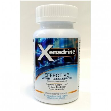 XENADRINE EFFECTIVE 60 Capsules Caffeine Botanicals Vitamins