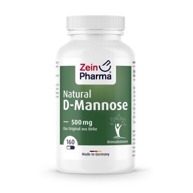 Zein Pharma Natural D-Mannose – 500mg, 160 capsules